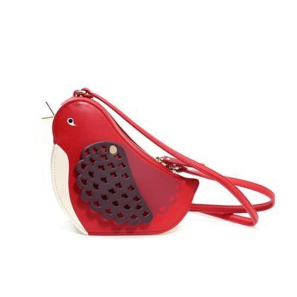 kate spade ooh la la red carpet bird crossbody